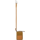 Loewe Tan and Green Card Wallet