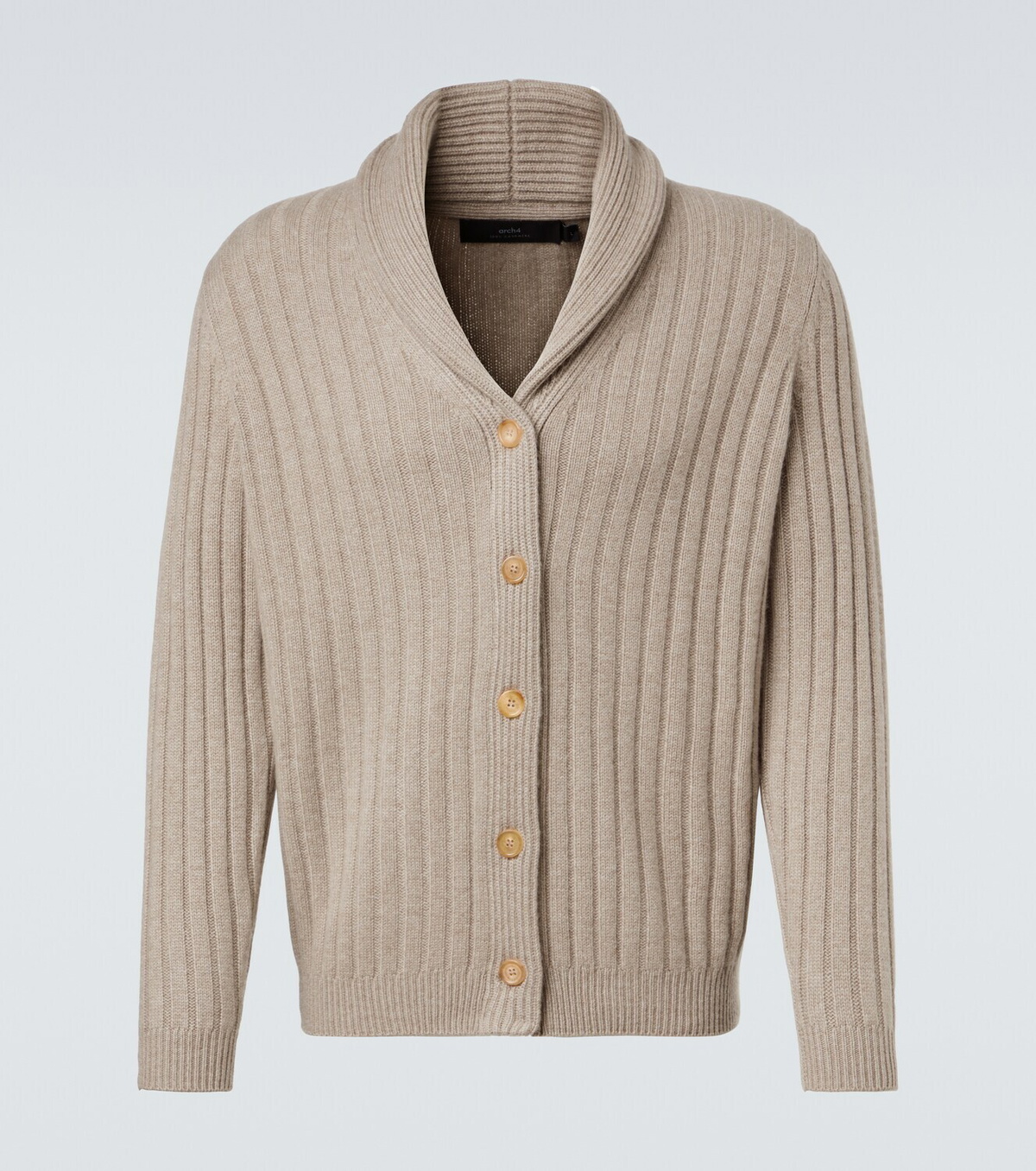 Arch4 Mr Denver ribbed-knit cashmere cardigan