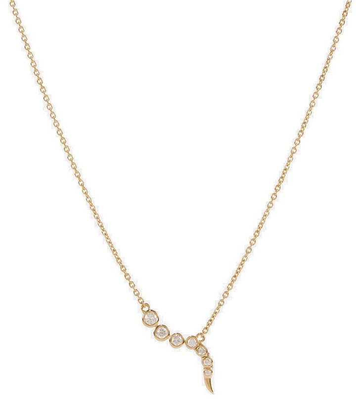 Photo: Ondyn Delphina 14kt gold necklace with diamonds