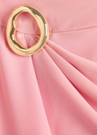 Joseph Joya Draped Satin-twill Maxi Dress Light Pink