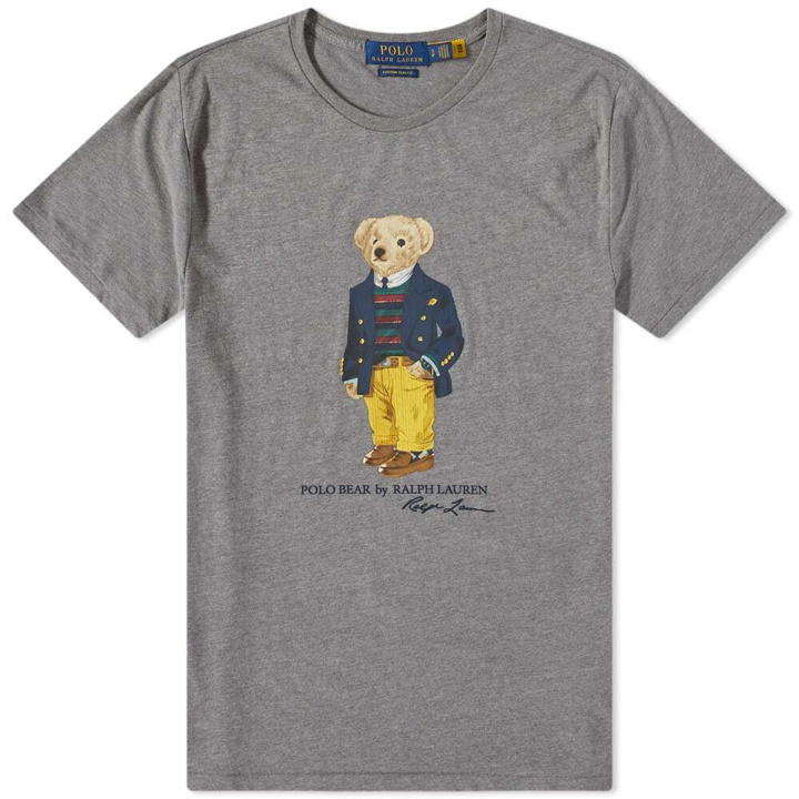 Photo: Polo Ralph Lauren Men's Preppy Bear T-Shirt in Classic Grey Heather