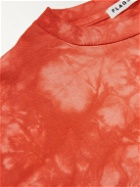 Flagstuff - Logo-Print Tie-Dyed Cotton-Jersey T-Shirt - Orange