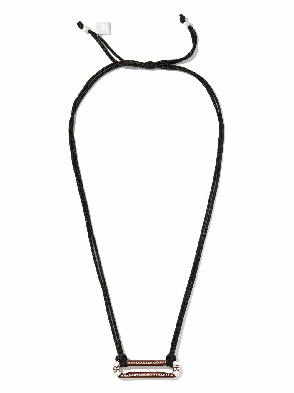 Lauren Rubinski Sterling Silver Diamond Drawstring Necklace