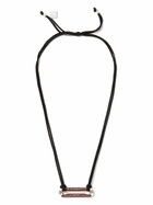 Lauren Rubinski Sterling Silver Diamond Drawstring Necklace