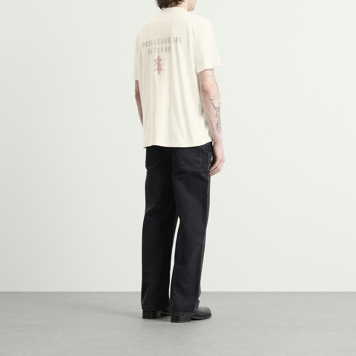 Cole Buxton Men's Paris Texas T-Shirt in Vintage Whitalye