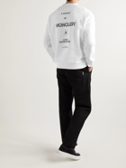 Moncler - Logo-Appliquéd Cotton-Jersey Sweatshirt - White