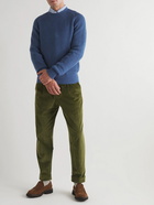 Sid Mashburn - Ribbed Merino Wool-Blend Sweater - Blue