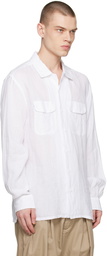 Engineered Garments White Classic Shirt