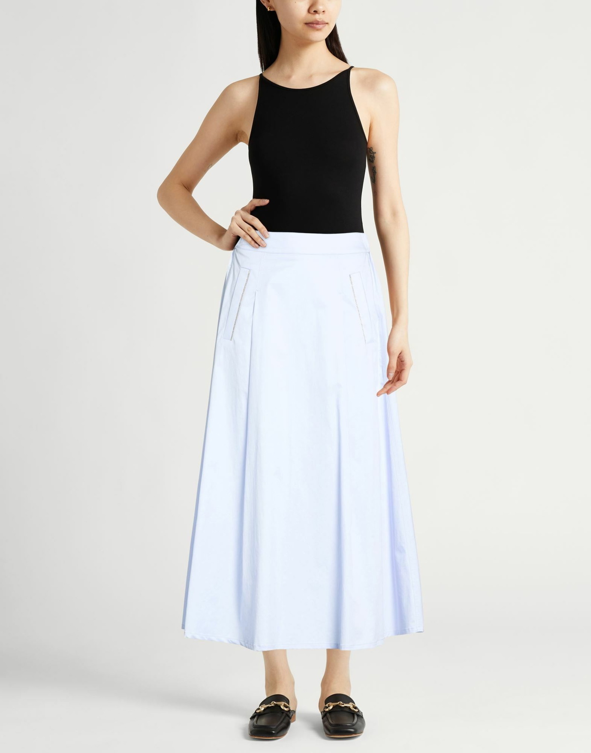 Peserico Womens Midi skirt Light in Blue