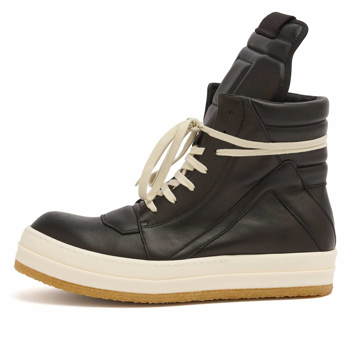 Rick Owens Black Porterville Slip On Mega Tractor Loafers