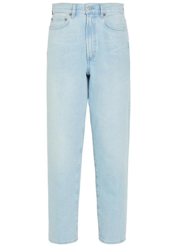 Photo: Agolde x Maria Mcmanus 80s Tapered-leg Jeans Light Blue