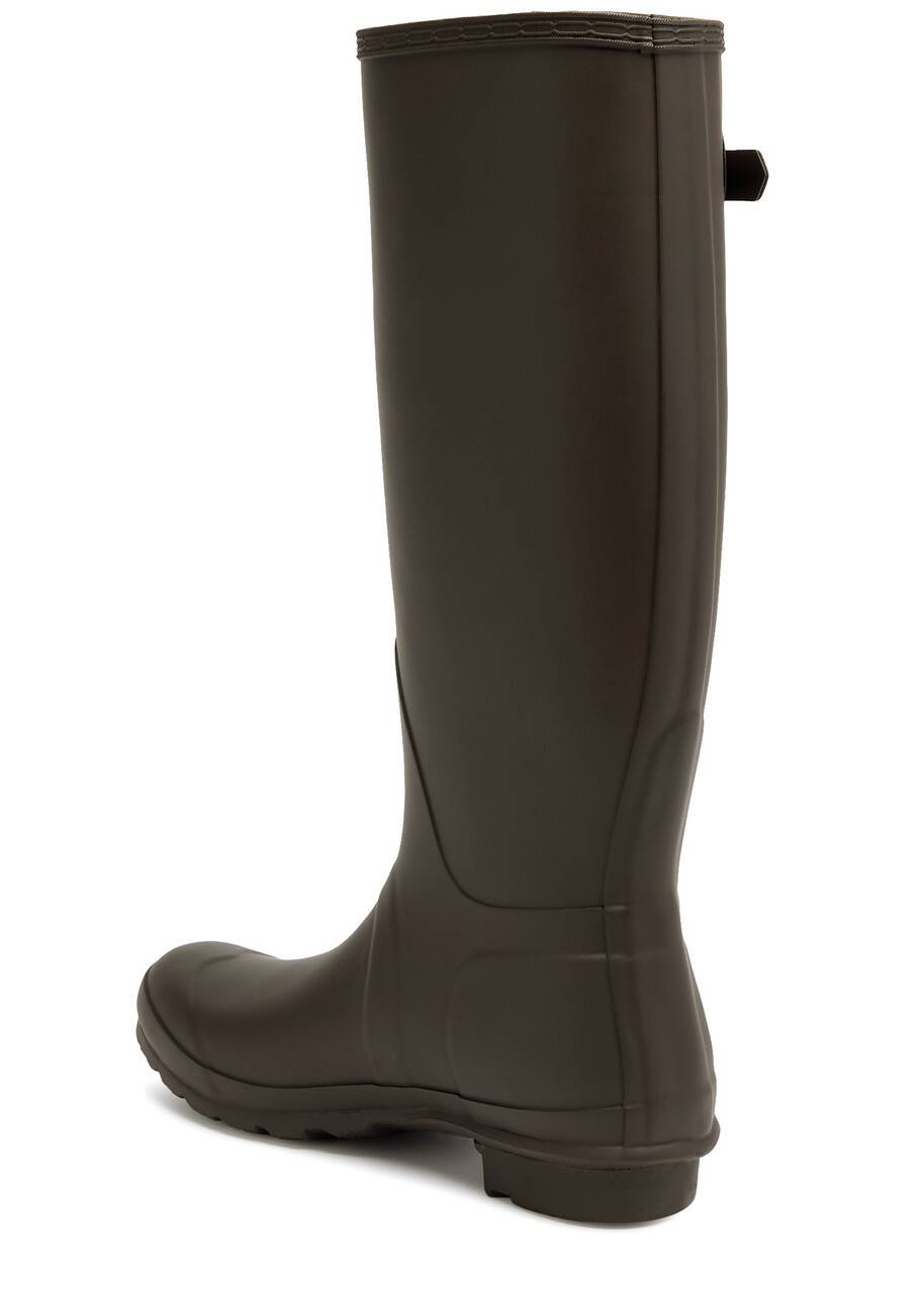 Hunter Original Tall Rubber Wellington Boots Brown