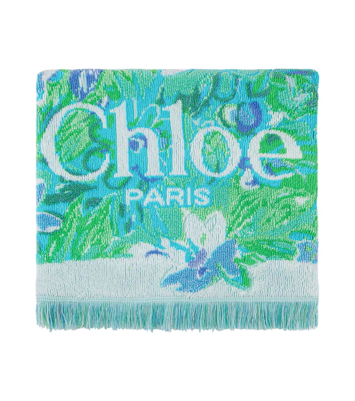 Photo: Chloé Floral logo cotton terry towel
