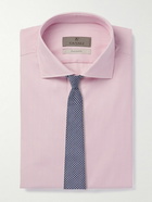 Canali - Impeccable Slim-Fit Striped Stretch-Cotton Shirt - Pink