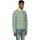 Gucci Green Corduroy Sherpa Jacket