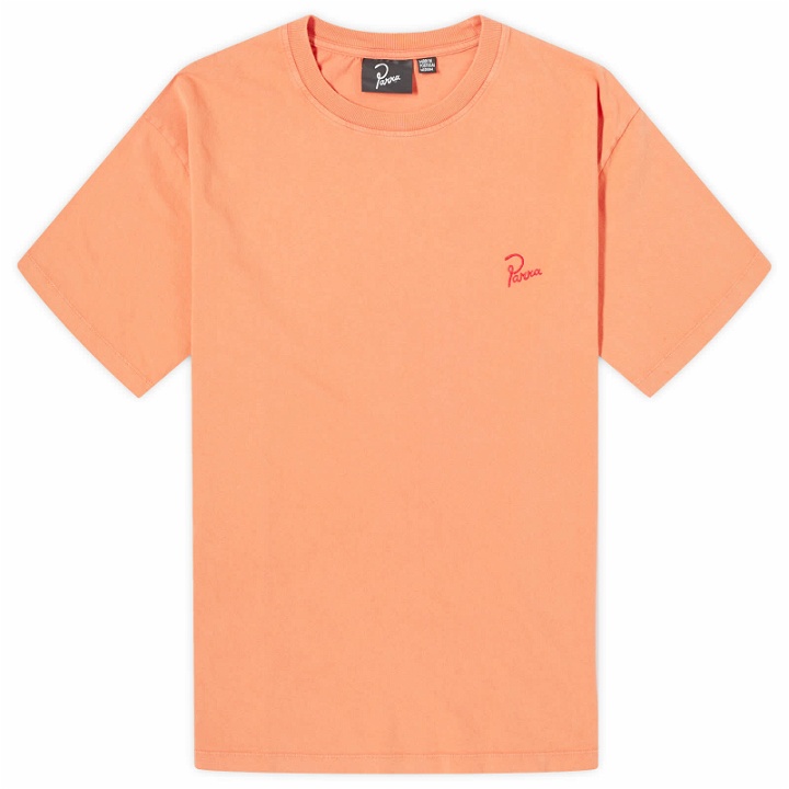 Photo: By Parra Men's Tonal Logo T-Shirt in Washed Tangerine