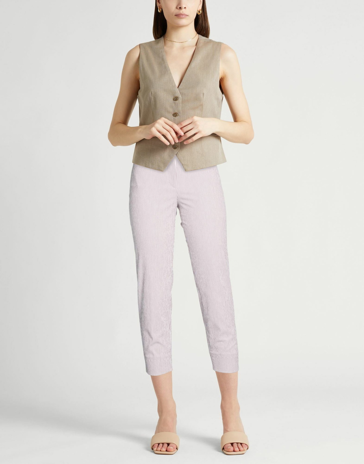 Peserico Womens Pants Chocolate in Brown