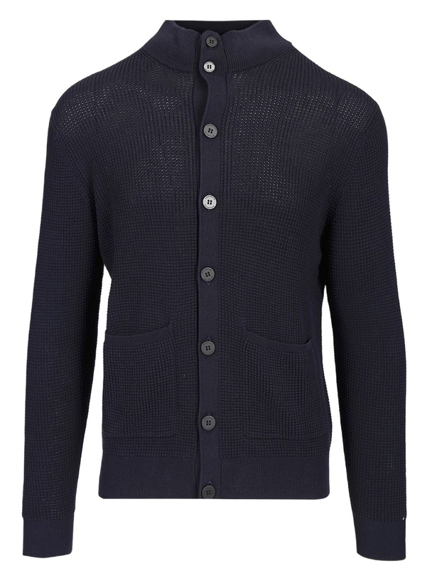 Photo: Ballantyne Rice Stitch Cotton Cardigan