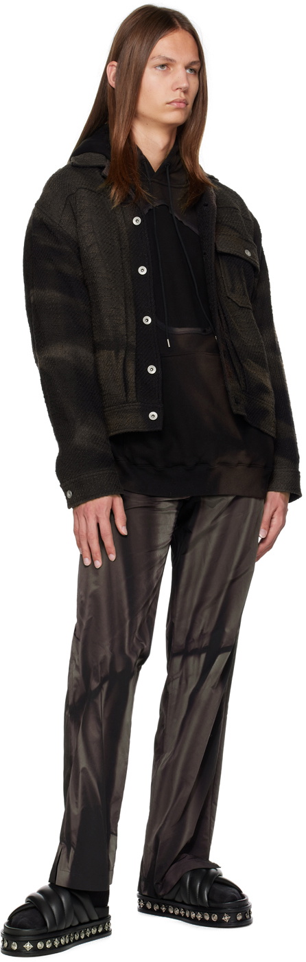 JiyongKim Black Sun-Bleached Hoodie
