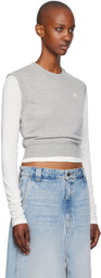 ÉTERNE Gray Sleeveless Crewneck Top