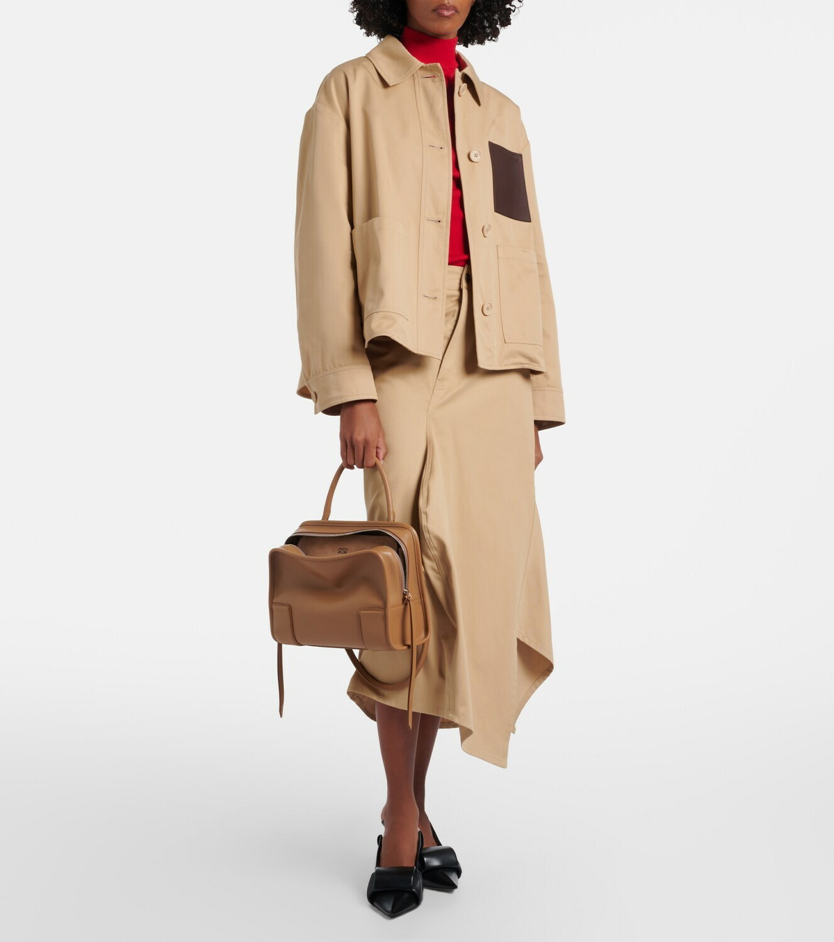 Loewe Amazona Medium leather top-handle bag