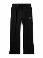 Needles - Straight-Leg Logo-Embroidered Jersey Track Pants - Black