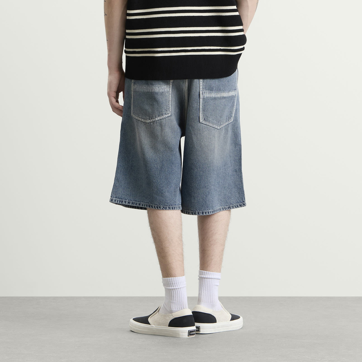 Amiri Men's MA Denim Carpenter Short in Pacific