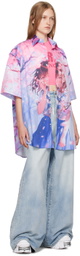 VETEMENTS Blue Crystal Big Shape Jeans