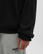 Fear of God Essentials WAFFLE TURTLENECK Black Mens Pullover
