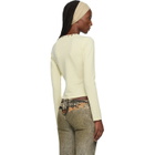 Miss Sixty Yellow KNWLS Edition Logo Patchwork Top