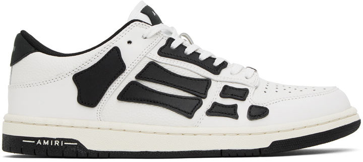 Photo: AMIRI White & Black Skel Top Low Sneakers