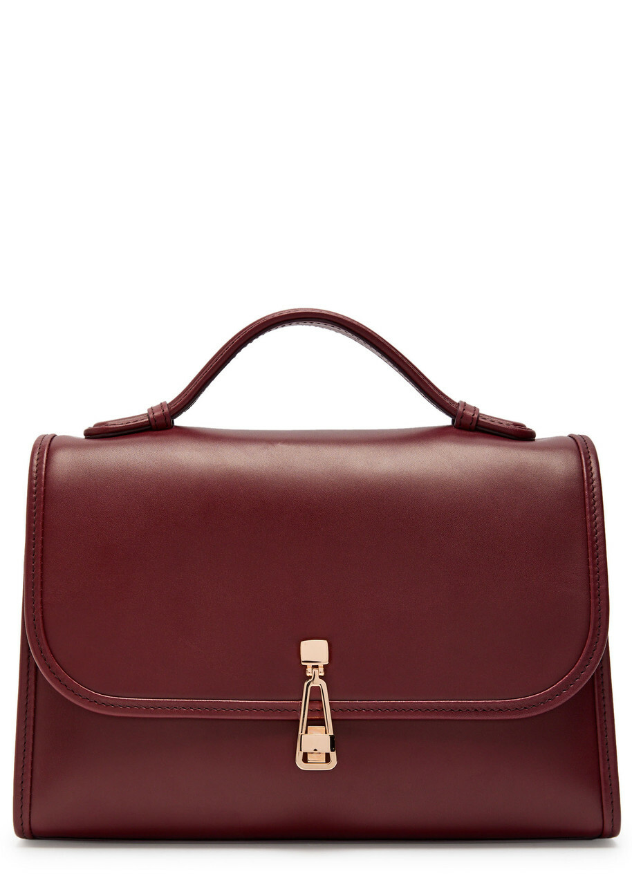 Gabriela Hearst Leonora Medium Leather top Handle bag - Bordeaux - One Size