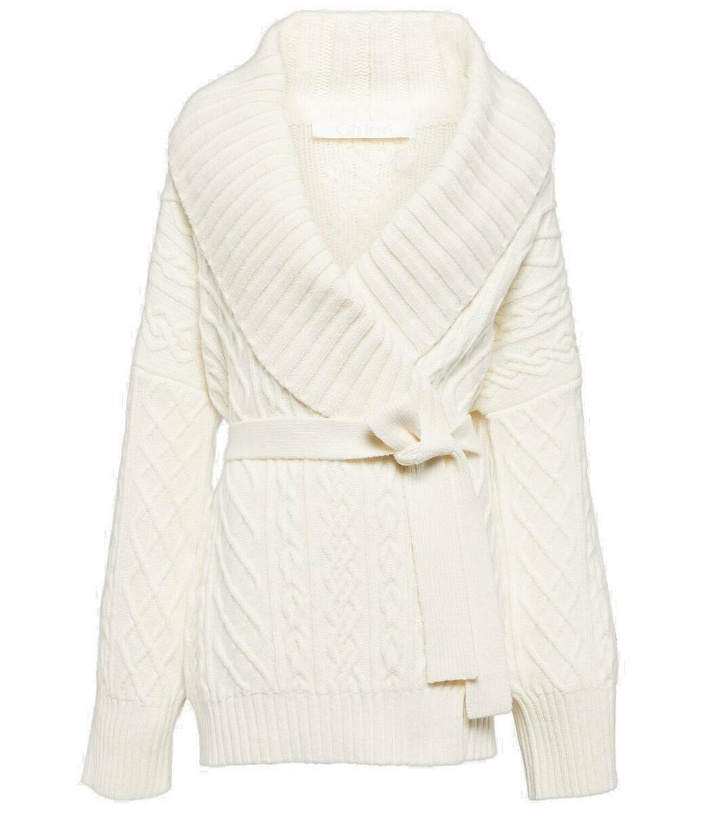 Photo: Chloé Belted wool and cashmere cardigan