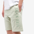 Alexander McQueen Men's Logo Embroidered Shorts in Opal