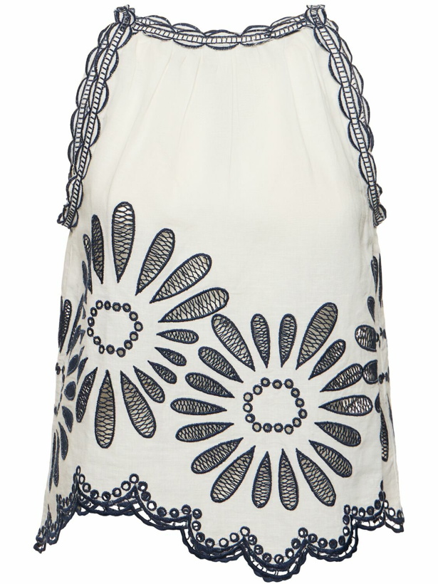 Photo: ULLA JOHNSON Jolie Embroidered Top