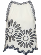 ULLA JOHNSON Jolie Embroidered Top