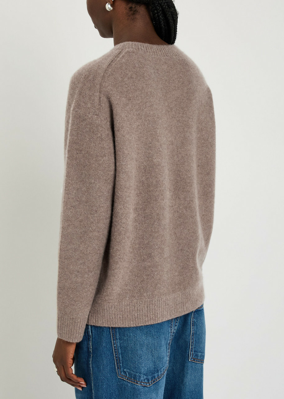 Vince Boiled Cashmere Jumper Beige
