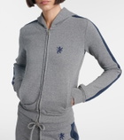 Balenciaga Embroidered cotton zip-up hoodie