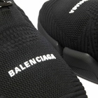 Balenciaga Men's Speed 2.0 Lace Up Sneakers in Black