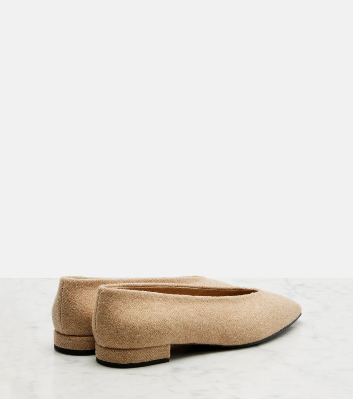 Loro Piana Rebecca herringbone ballet flats