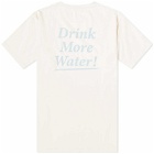 Sporty & Rich Drink More Water T-Shirt in Cream