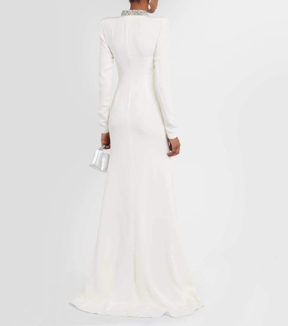 Miss Sohee Crystal-embellished silk cutout gown