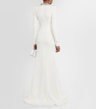 Miss Sohee Crystal-embellished silk cutout gown