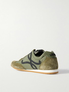 LOEWE - Ballet Runner 2.0 Logo-Appliquéd Shell, Suede and Leather Sneakers - Green