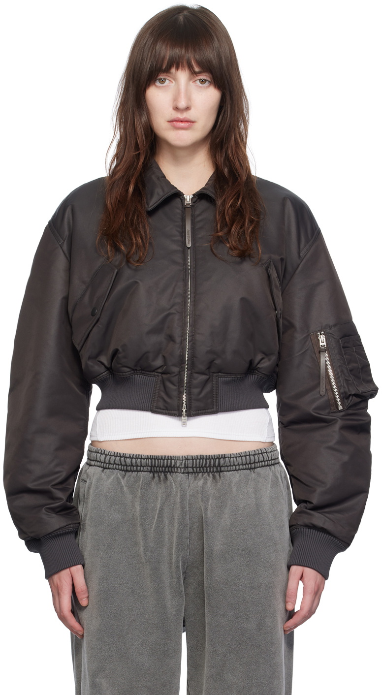 Acne Studios Gray Relaxed-Fit Bomber Jacket Acne Studios