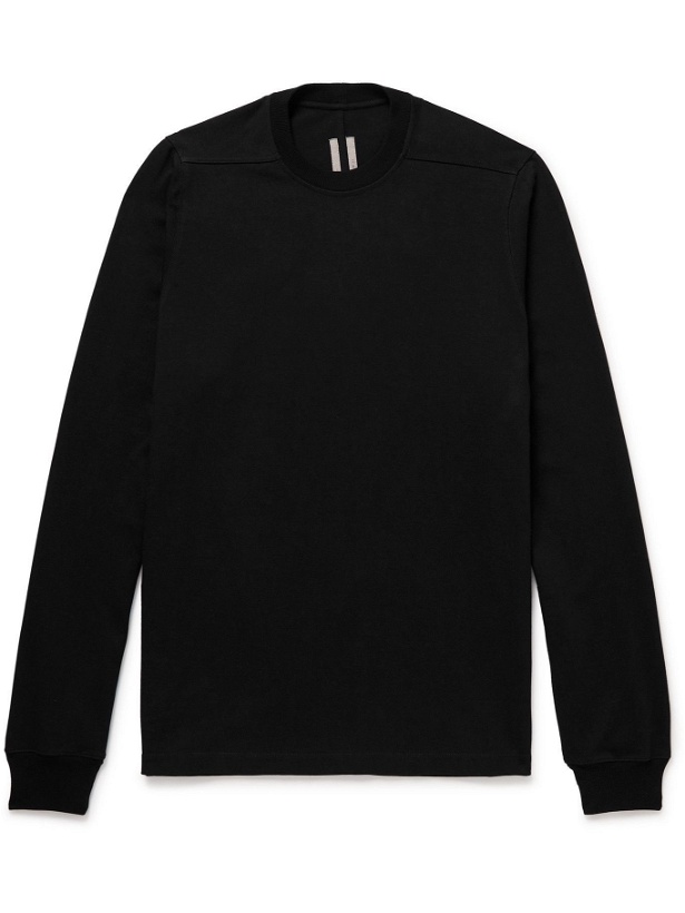 Photo: Rick Owens - Level Organic Cotton-Jersey Sweatshirt - Black