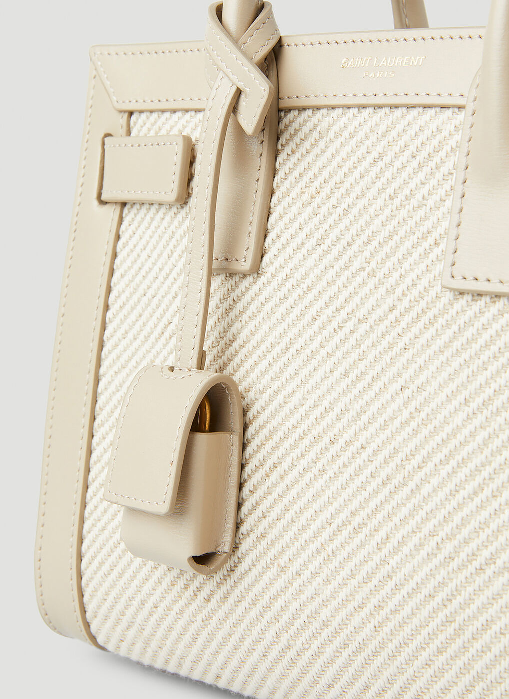 Sac Du Jour Nano Handbag in Cream Saint Laurent