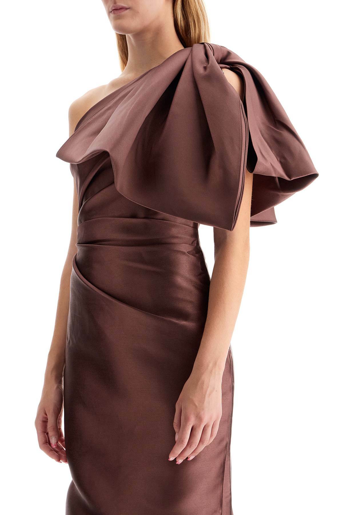 SOLACE LONDON 'priya' one-shoulder Brown Solace London
