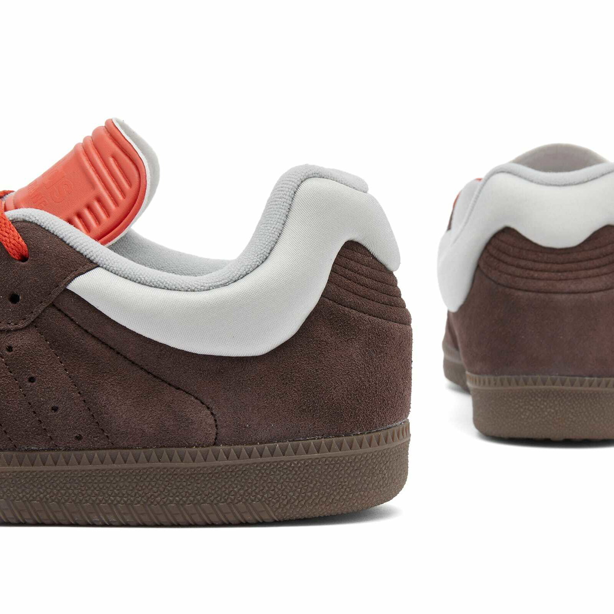 Adidas Men's X Dingyun Zhang Samba Sneaker in Brown Oxide/Surf Red S15  adidas