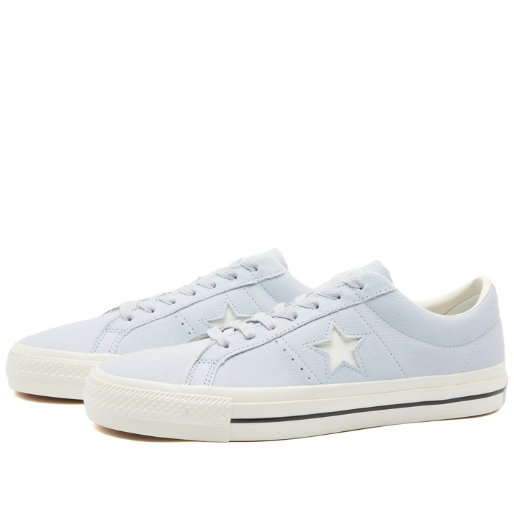 Photo: Converse Men's One Star Pro Nubuck Leather Sneakers in Ghosted/Egret